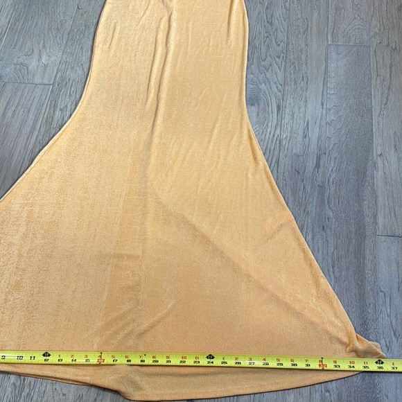 PrettyLittleThing Orange Maxi Dress Size 6 - Picture 8 of 10